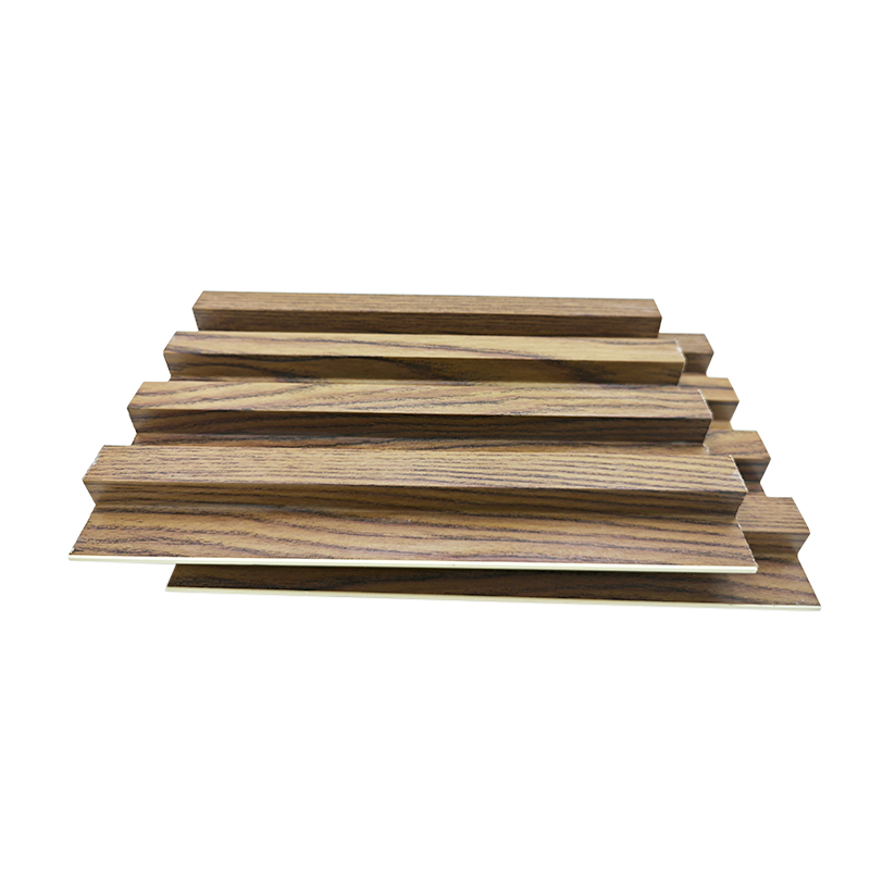 Light wooden grain waterproof PVC WPC wall panel single sheet by Ecoplastic