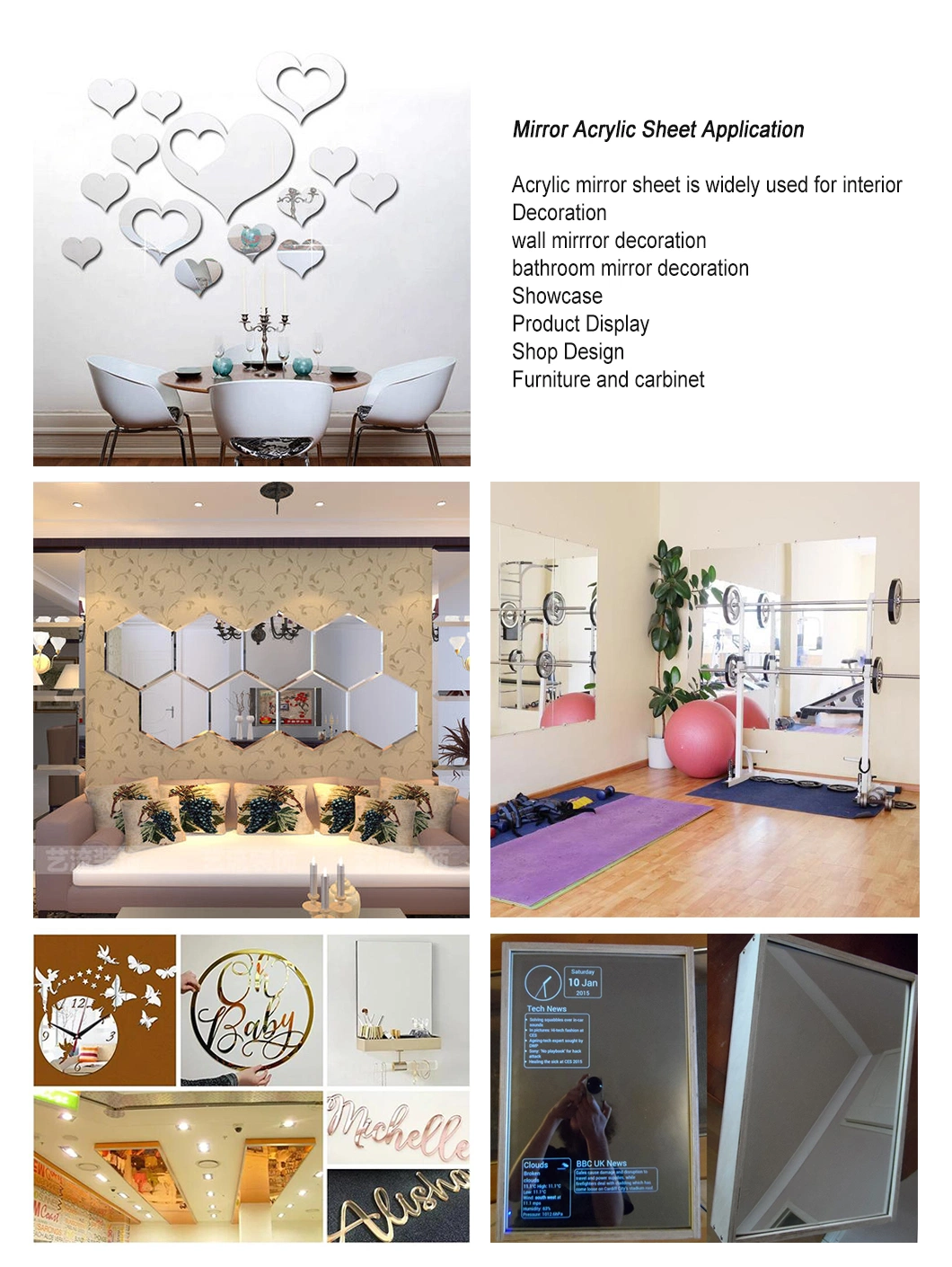 Mirror Acrylic Sheet in Display Stand – Decorative Mirror Panel for Retail Interiors Mirror Acrylic Sheet in Display Stand – Decorative Mirror Panel for Retail Interiors